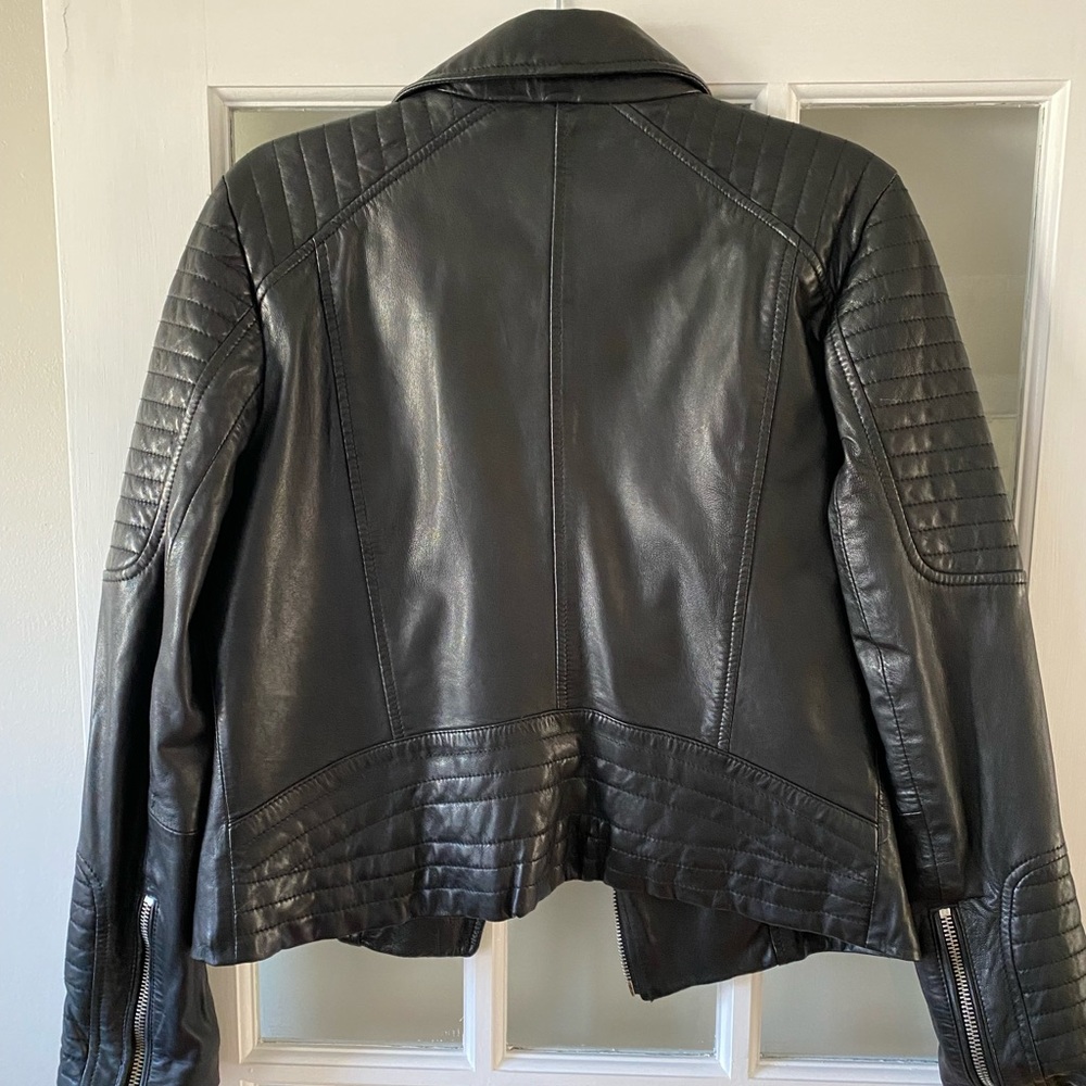 Leather bb Dakota soft real leather jacket in excellent condition large black